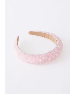 Full Rhinestone Crystal Headband in Pink